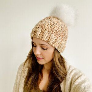 Handmade Chunky Knit Crochet Boho Beanie